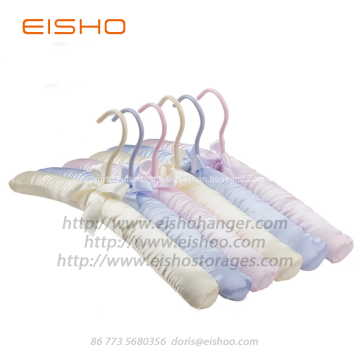 EISHO Purple Satin Padded Silk Hanger